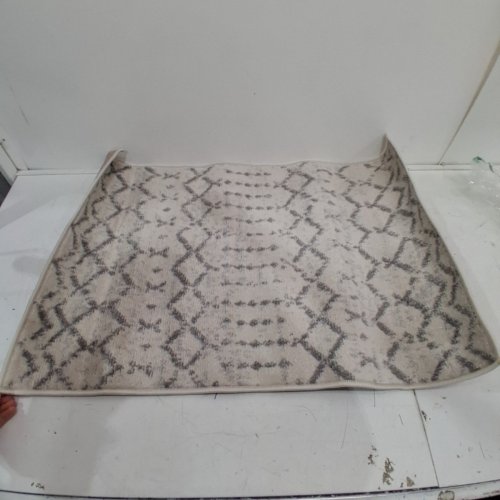 JONATHAN Y MOROCCAN HYPE VINTAGE DIAMOND AREA RUG - 2FT X 3FT - CREAM/GREY (MODEL: MOH101B-23) image 2