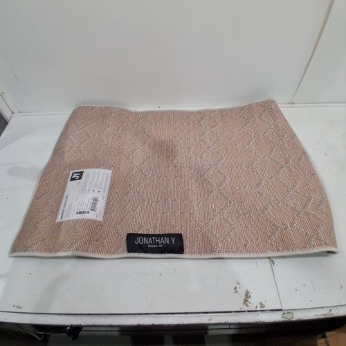 JONATHAN Y MOROCCAN HYPE VINTAGE DIAMOND AREA RUG - 2FT X 3FT - CREAM/GREY (MODEL: MOH101B-23) image 4