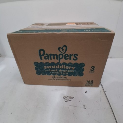168PK PAMPERS SWADDLERS DISPOSABLE DIAPERS - SIZE 3 (13-26LBS) image 3