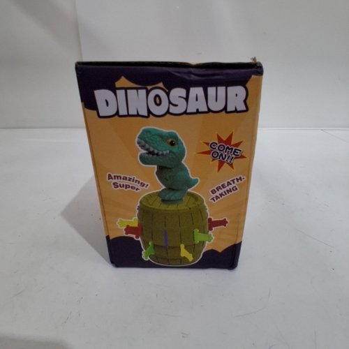 JUNWELL POP-UP DINOSAUR CLASSIC CHILDREN ACTION BOARD GAME - FOR 3-8 YEARS KIDS - GREEN AND BLUE image 4