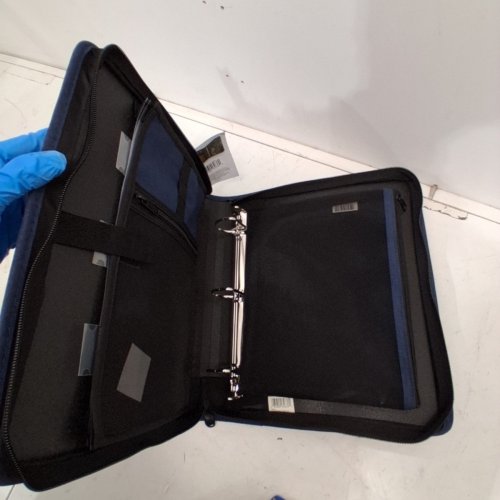 HILROY DOUBLE BOOSTER D-RING ZIPPER BINDER WITH MULTIPLE POCKETS & PEN HOLDERS - 2" - NAVY (MODEL: 4304982) image 4