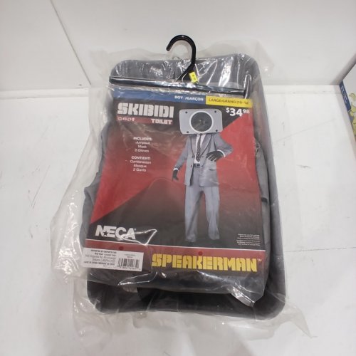 2PC KIDS NECA SKIBIDI TOILET SPEAKERMAN COSTUME (NO MASK) - LARGE - 10-12 YEARS - GREY (MODEL: 1002184) image 2