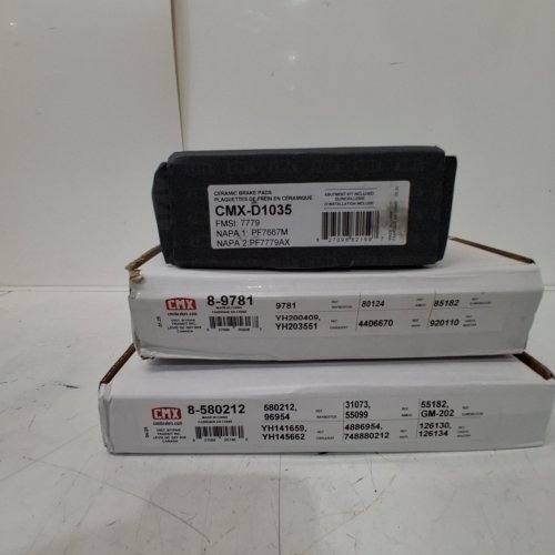 8PC CMX REAR BRAKE DRUMS FRONT DISC BRAKE ROTOR AND FRONT CERAMIC BRAKE PADS FOR VARIOUS MODELS (MODEL: CMX-D1035/8-9781/8-580212) image 3