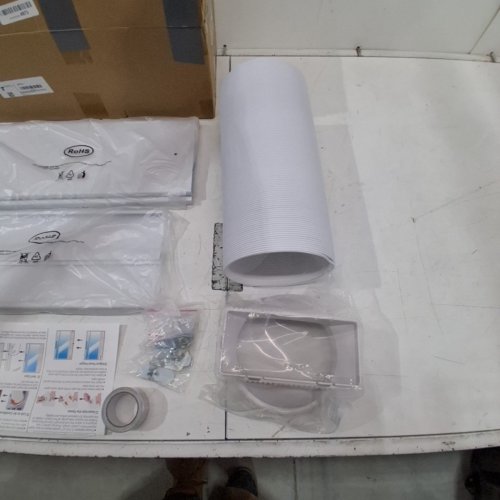 GULREAR SLIDING DOOR AIR CONDITIONER VENT KIT - 95" MAX SLIDING DOOR - 5.9" EXHAUST HOSE - WHITE image 3