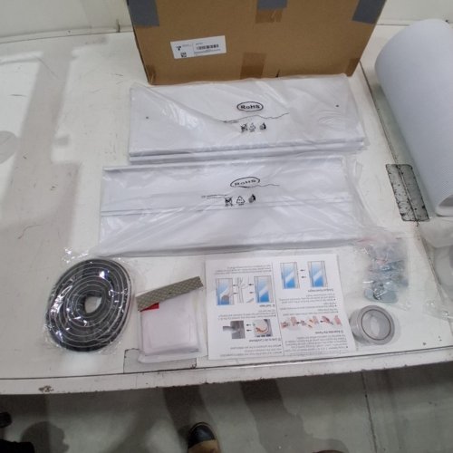 GULREAR SLIDING DOOR AIR CONDITIONER VENT KIT - 95" MAX SLIDING DOOR - 5.9" EXHAUST HOSE - WHITE image 4
