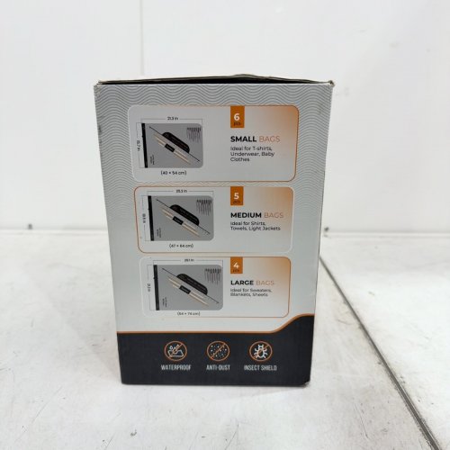 16PC PACKNEST VACUUM STORAGE BAGS - 6 SMALL, 5 MEDIUM, 4 LARGE image 3
