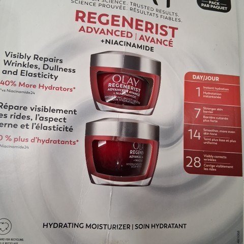 2PK OLAY REGENERIST ADVANCED CREAM FACE MOISTURIZER + NIACINAMIDE, FRAGRANCE FREE - 50ML image 3
