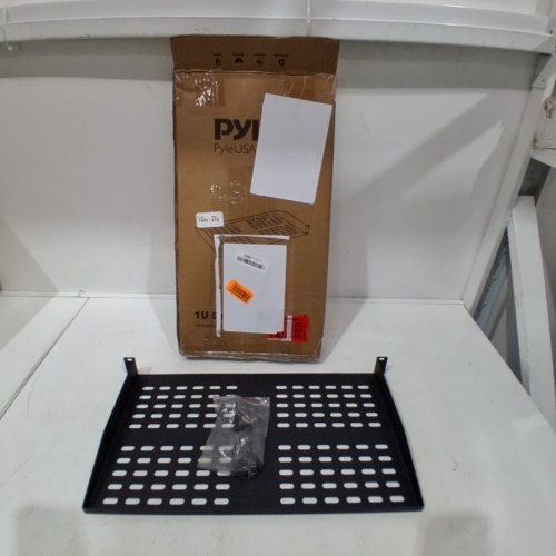 PYLE 1U SERVER RACK SHELF UNIVERSAL DEVICE SERVER RACK MOUNTING TRAY, 17.6" X 10"- BLACK (MODEL: PLRSTN14U) image 3
