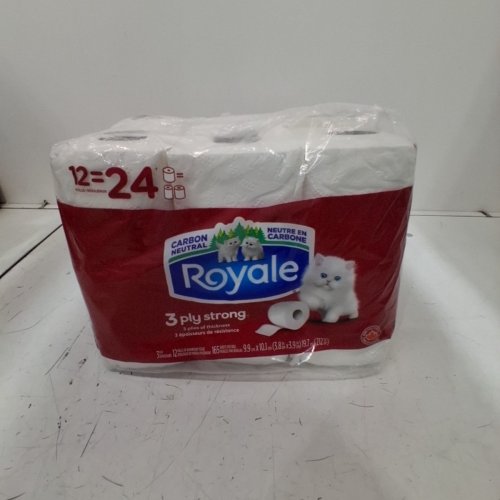 12PK ROYALE 3-PLY STRONG TOILET PAPER - 24 ROLLS EQUIVALENT image 2