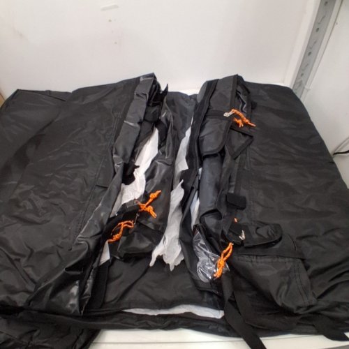 WATERPROOF 600D HIGH-DENSITY POLYESTER GOLF CART COVER WITH WINDOW COVERS AND CARRY BAG - FITS VARIOUS 2+2/4 PASSENGER GOLF CART - BLACK (MODEL: 130544) image 4