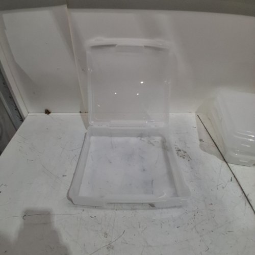 3PK PAPER STORAGE BOX - 14" X 14" X 3" - CLEAR/PLASTIC image 5