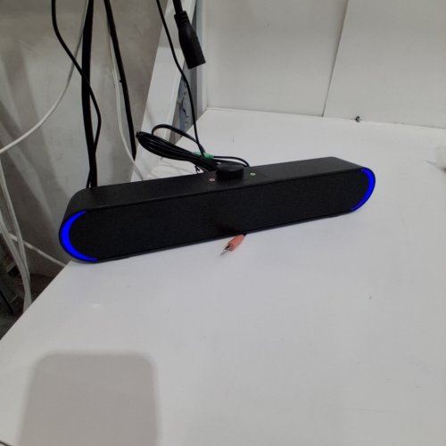 SADA USB POWERED COMPUTER SOUNDBAR SPEAKER - 3.5 MM AUX - BLACK (MODEL: V-183) image 2