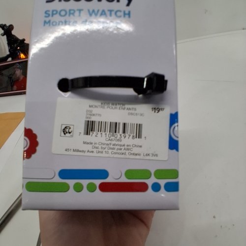 KIDS DISCOVERY DIGITAL SPORT WATCH - 35 MM- BLACK AND ORANGE (MODEL: DSC513C) image 2