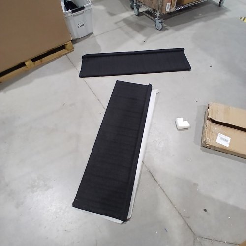 METAL AWNING & TRIANGLE FRAME ASSEMBLY FOR FRONT DOOR WEATHER PRTECTION - 31" X 51" - BLACK image 3