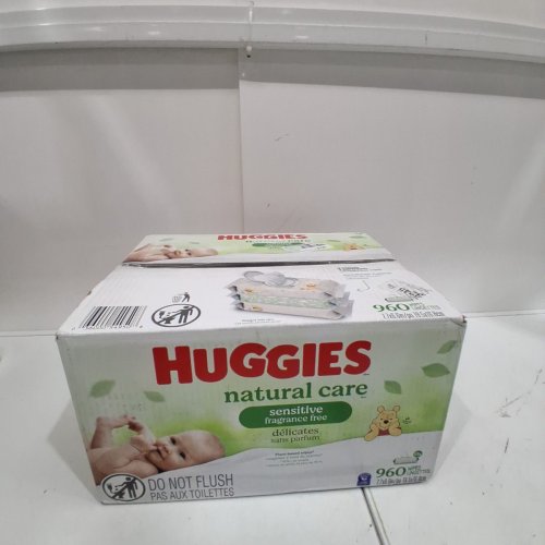 15 (64PK) HUGGIES NATURAL CARE DISNEY THEMED SENSITIVE UNSCENTED BABY WIPES - 64 PER PACK (960 TOTAL) - WINNIE THE POOH image 2