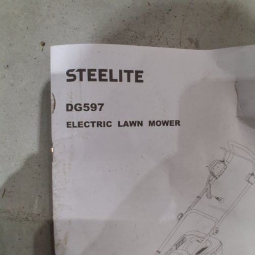 STEELITE CORDED ELECTRIC LAWN MOWER WITH 5-POSITION HEIGHT ADJUSTMENT-14" - 1300W WITH 30 L GRASS COLLECTION BAG-GREEN/BLACK-(MODEL:597) image 2