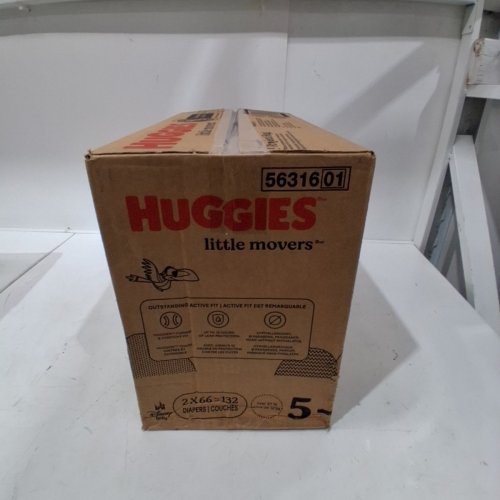 132PK HUGGIES® LITTLE MOVERS DIAPERS - SIZE 5 image 2