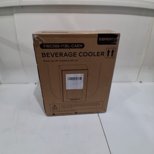 EUHOMY BEVERAGE REFRIGERATOR COOLER WITH 40°F-61°F DIGITAL TEMPERATURE CONTROL - 18L (HOLDS 25 CANS) - BLACK (MODEL: FWC008-11BL-CAEH /‎ WC-6B) image 9