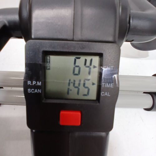GOPLUS MINI INDOOR UNDER-DESK EXERCISE PEDAL BIKE - BLACK/GREY - (MODEL: MC05) image 2