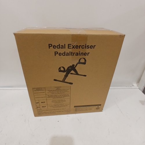 GOPLUS MINI INDOOR UNDER-DESK EXERCISE PEDAL BIKE - BLACK/GREY - (MODEL: MC05) image 4
