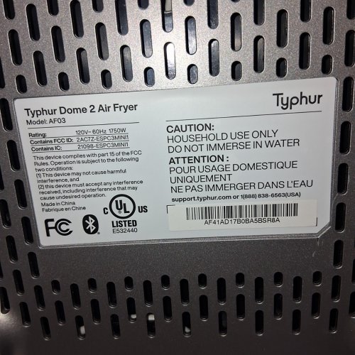TYPHUR DOME 2 AIR FRYER, EXTRA LARGE WITH SUPERIOR AIRFLOW, SELF-CLEANING SMART DIGITAL FRYER WITH PFAS FREE BASKET FOR QUICK EASY MEALS - 5.6 QUARTS - SILVER - (MODEL:AF03) image 6