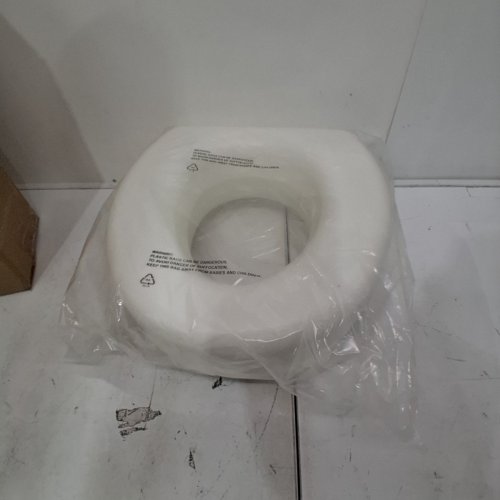 HEALTHSMART ELEVATED TOILET SEAT RISER - RAISED 6.1" - 300LBS MAX CAPACITY - WHITE (MODEL: 522-1508-1901) image 2