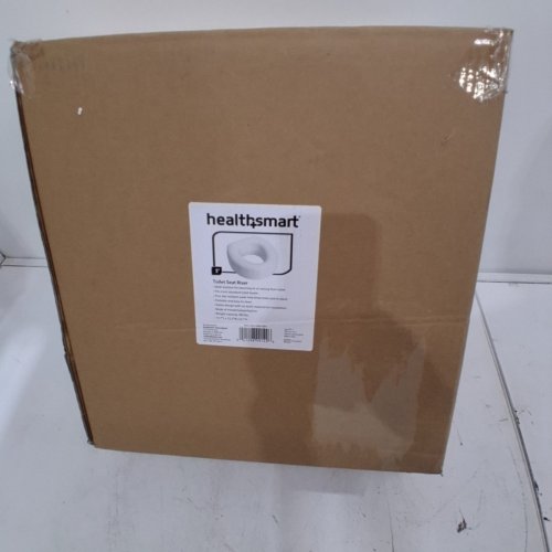 HEALTHSMART ELEVATED TOILET SEAT RISER - RAISED 6.1" - 300LBS MAX CAPACITY - WHITE (MODEL: 522-1508-1901) image 3
