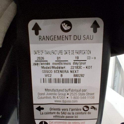 COSCO SCENERA NEXT CONVERTIBLE CAR SEAT - BLACKOUT (MODEL: 22183C-KOT) image 2