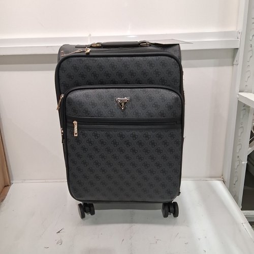 GUESS NOROM 8 WHEEL ROLLING CARRY ON SUITCASE - 20" COAL LOGO - (MODEL : BD9091980-CLO) image 2