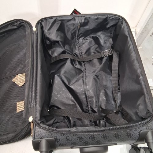 GUESS NOROM 8 WHEEL ROLLING CARRY ON SUITCASE - 20" COAL LOGO - (MODEL : BD9091980-CLO) image 3