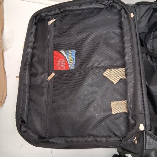 GUESS NOROM 8 WHEEL ROLLING CARRY ON SUITCASE - 20" COAL LOGO - (MODEL : BD9091980-CLO) image 4