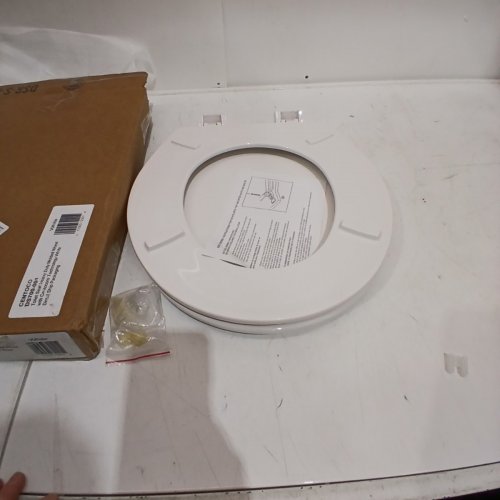 CENTOCO ROUND CENTOCORE MOLDED HEAVY DUTY TOILET SEAT - 17" - WHITE (MODEL: DS700-001) image 2