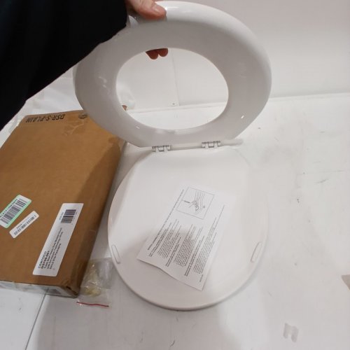 CENTOCO ROUND CENTOCORE MOLDED HEAVY DUTY TOILET SEAT - 17" - WHITE (MODEL: DS700-001) image 3