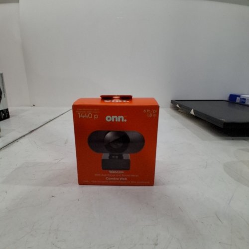 ONN 1440P SWIVEL HEAD WEBCAM - 6FT - BLACK image 2