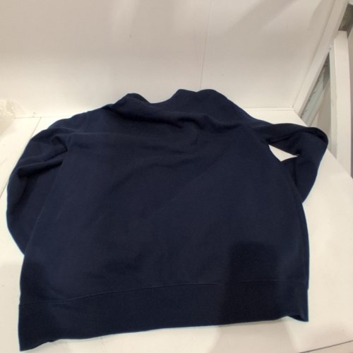MEN'S CARHARTT LOOSE FIT MIDWEIGHT QUARTER-ZIP MOCK-NECK SWEATSHIRT - LARGE - NAVY BLUE (MODEL: TS5294-M) image 3
