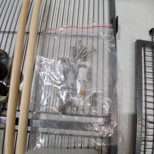 YAHEETECH WROUGHT IRON STANDING LARGE PARROT PARAKEET FLIGHT BIRD CAGE - 53.5" - GREY (MODEL: 592056) image 4