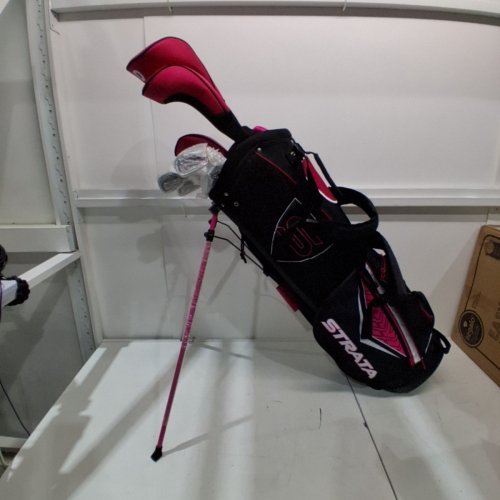 11PC WOMEN'S CALLAWAY GOLF STRATA COMPLETE SET WITH STANDING BAG - RIGHT HAND - PINK/BLACK (ASIN: B07H2CXV1Y) image 2