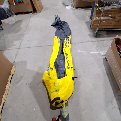 INTEX INFLATABLE KAYAK - 2 PERSON, 400 LBS - YELLOW / GRAY (MODEL: EXPLORER K2 68307) image 2