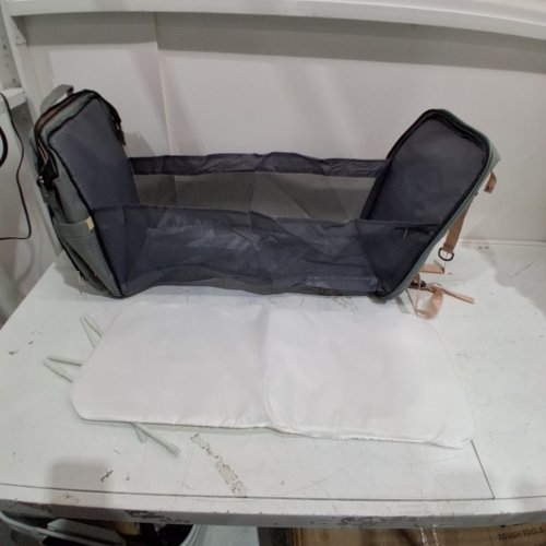 DERSTUEWE DIAPER BAG BACKPACK WITH COLAPSABLE CHANGING PAD - GREY (MODEL : 08425520366726) image 3