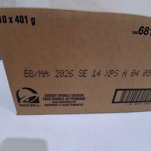 *EXPIRING SOON* 10PK TACO BELL CHEESY DOUBLE DECKER TACO CRAVINGS KIT - 6 SOFT & 6 HARD TORTILLAS - 401G / BOX image 2