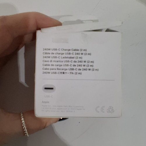 APPLE USB-C CHARGE CABLE - 6.6FT, 240W (MODEL: A2794) image 3