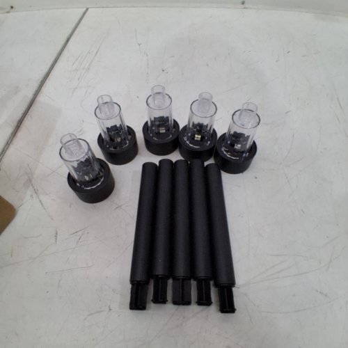 5PC SOLAR LED PATHWAY GARDEN STAKE LIGHTS FOR OUTDOOR - BLACK image 3
