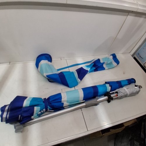 RIO BEACH UMBRELLA WITH ANCHOR - 7.5 FT - BLUE (MODEL: 1985294) image 2