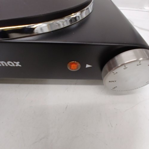 CUSIMAX HOT PLATE - ELECTRIC SINGLE BURNER PORTABLE STOVE ELECTRIC HOT PLATES FOR COOKING, ADJUSTABLE TEMPERATURE CONTROL - 1500W - BLACK (MODEL: CMHP-B101) image 2
