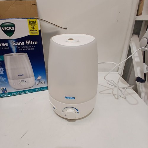 VICKS FILTER-FREE COOL MIST HUMIDIFIER - 3.8 L / 36 HRS - WHITE image 3