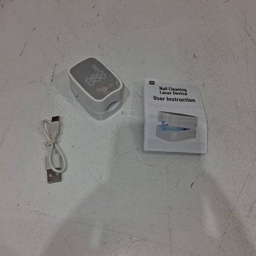 NAIL FUNGUS CLEANING LASER DEVICE , NAIL THERAPY - WHITE/BLUE image 3