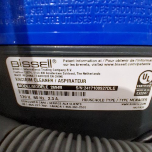 BISSELL SPOTCLEAN PROHEAT 3-IN-1 PREMIER CARPET/UPHOLSTERY CLEANER - BLUE/GREY (MODEL: 2694B) image 7