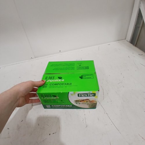 125PK AL-PACK FLEX-TIE COMPOST FOOD WASTE BAGS - 16" X 17" image 3