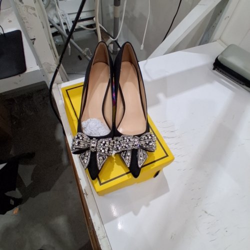 ROJEY VESSI JEWELED BOW POINTED-TOE PUMPS - 40 - BLACK (MODEL: 301680-E7) image 2