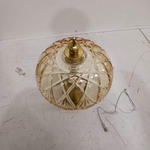 LED CORDLESS GLASS TABLE LAMP-11" - GLASS/BEIGE image 6